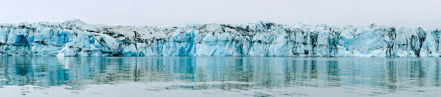 Vatnajökull Glacier Jökulsárlón Ice Lagoon Panorama