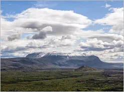 Hvannfell view from Myvatn Hverfjall Crater