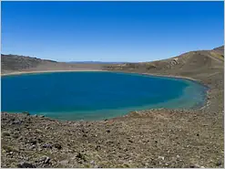 Tongariro Crossing Blue Lake