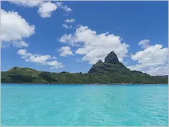 Bora Bora view from Southeast